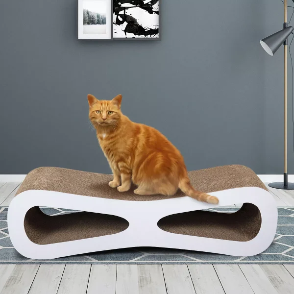 Cat Scratcher Cat Toy Corrugated Cardboard Figure 8 Shape