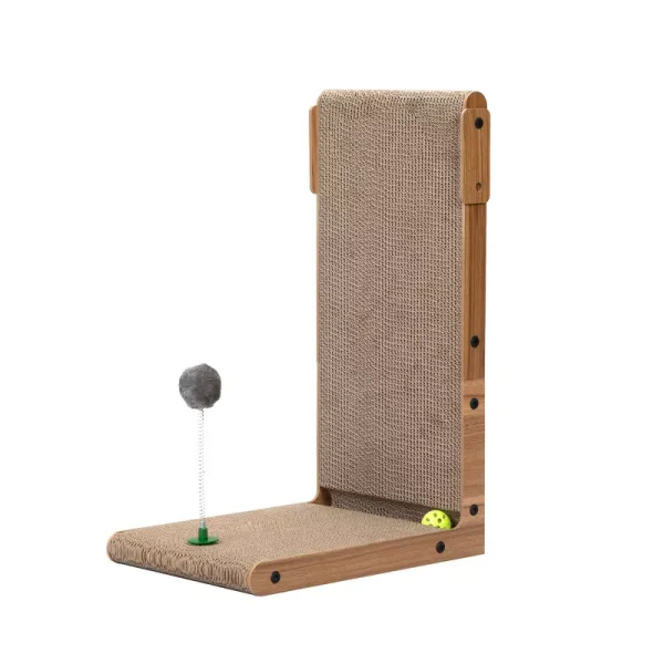 Cat Scratching Board for Small to Large Cat,Cat Scratching Pad with Bell and Built-in Toy,Cat Scratchers for Indoor Cats - Image 2