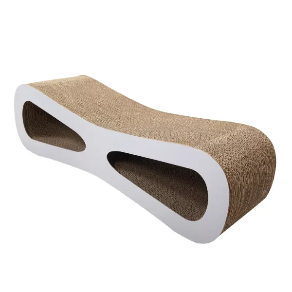 Cat Scratcher Cat Toy Corrugated Cardboard Figure 8 Shape - Image 3