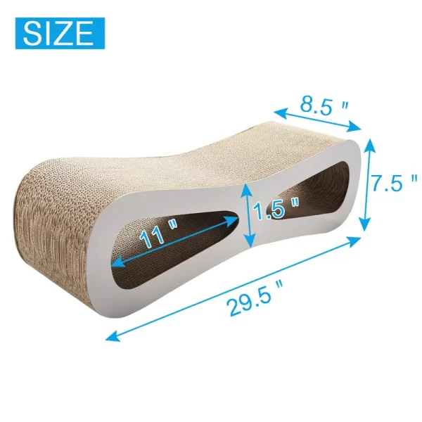 Cat Scratcher Cat Toy Corrugated Cardboard Figure 8 Shape - Image 4